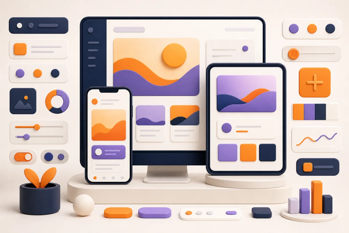 Sistema de diseño responsive aplicado a una página web en computador, tableta y móvil