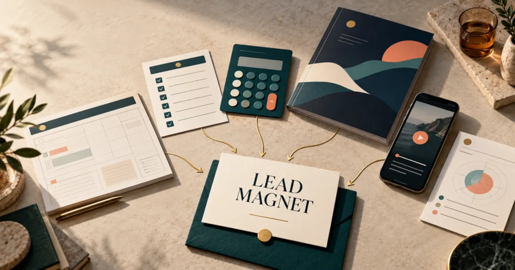 Colección editorial de recursos útiles para captar leads de forma transparente