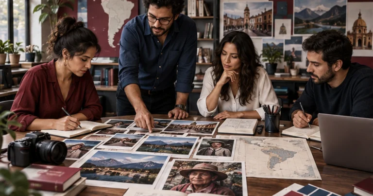 Equipo editorial latinoamericano organiza investigación entrevistas fotografías y distribución