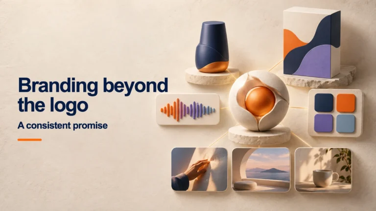 Brand system applied consistently across identity, voice and experiences