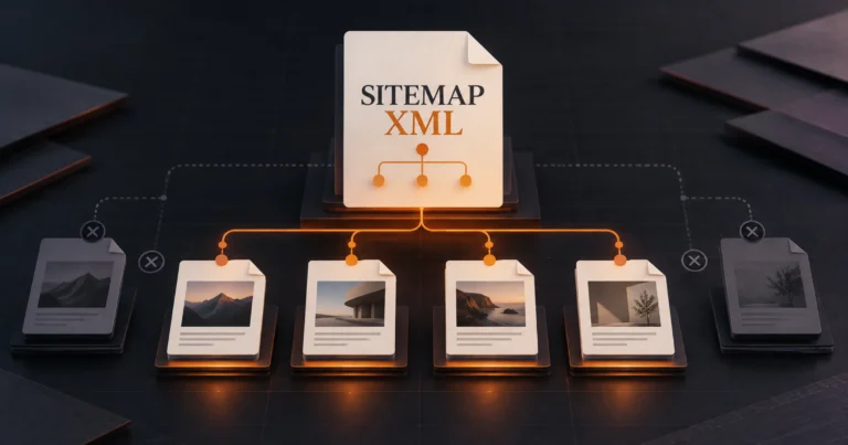 Arquitectura de un sitemap XML conectado con páginas canónicas