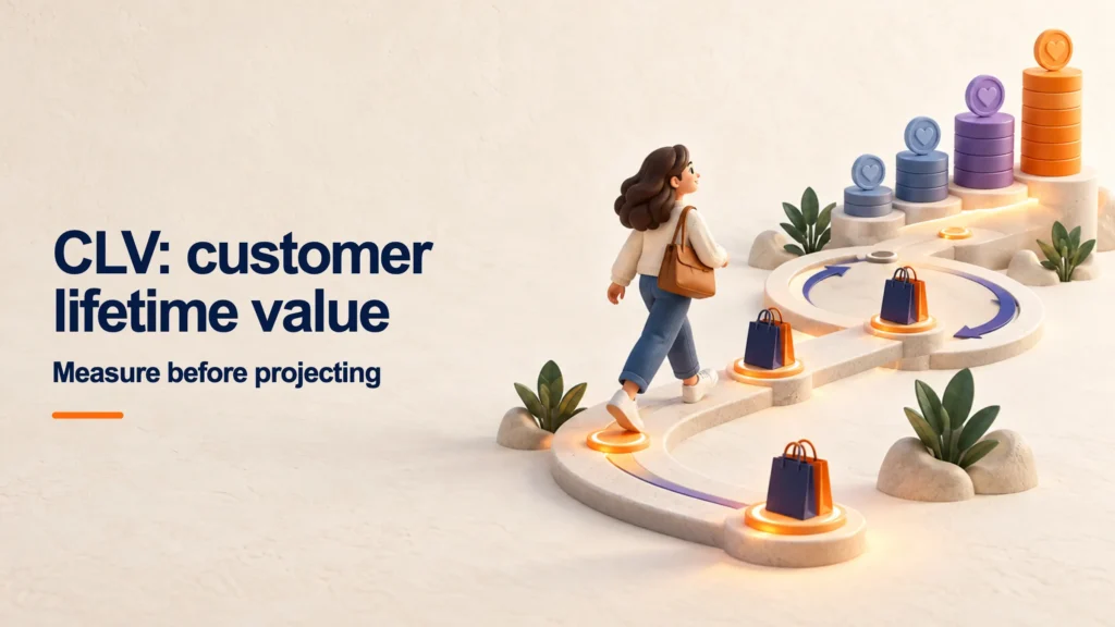 Customer journey with repeat purchases and accumulated value